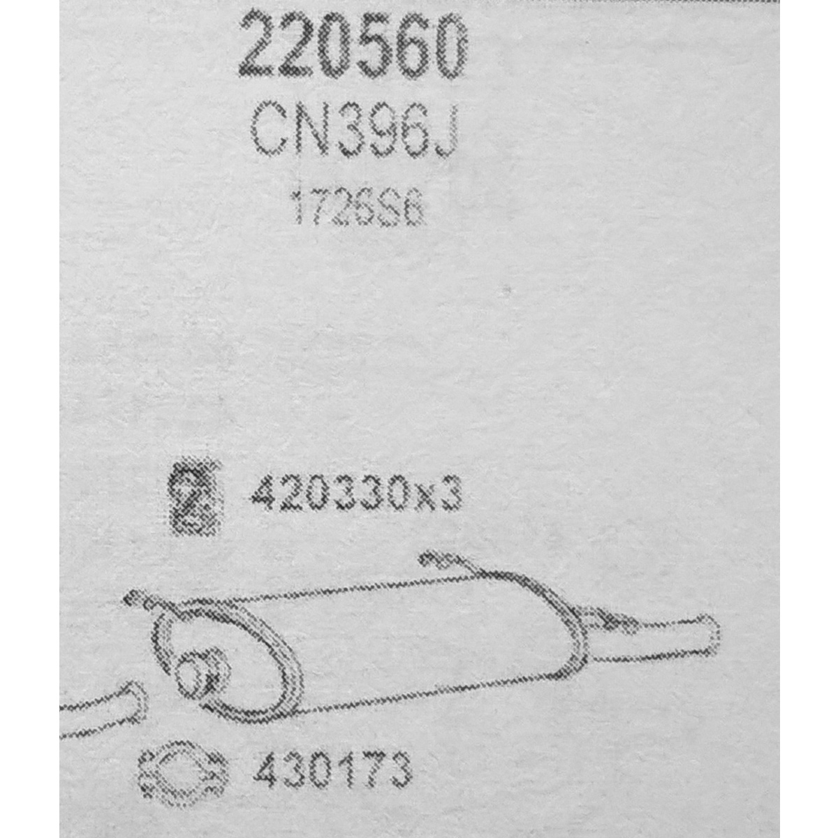 TOBA ESAPAMENT Finala CITROEN XSARA (all), 97-