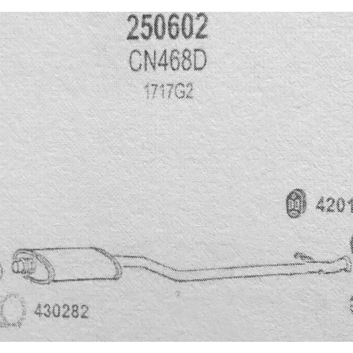 TOBA ESAPAMENT Intermediara CITROEN XSARA PICASSO, TD, 99-