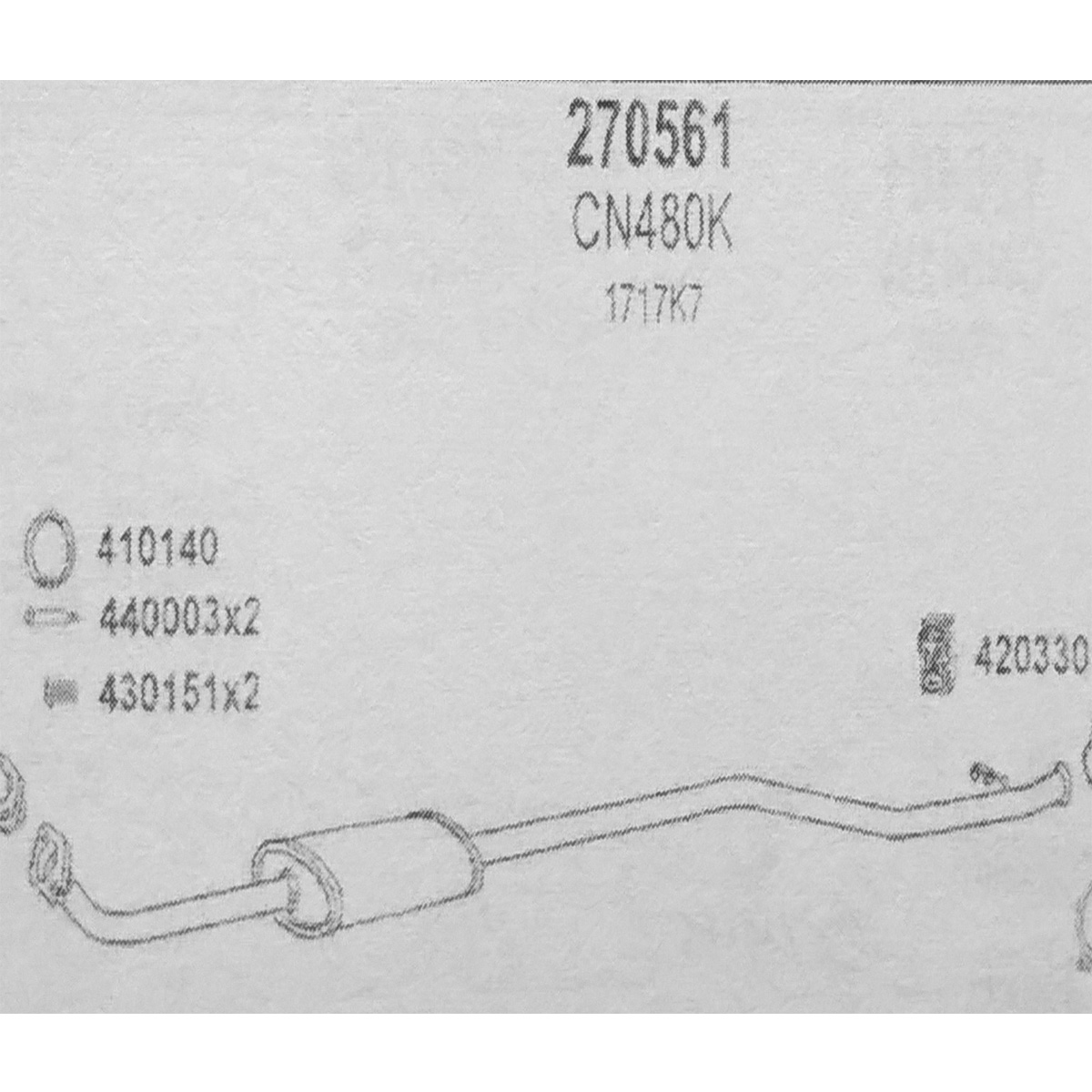 TOBA ESAPAMENT Intermediara CITROEN XSARA PICASSO, MPV, 1,6, 99-