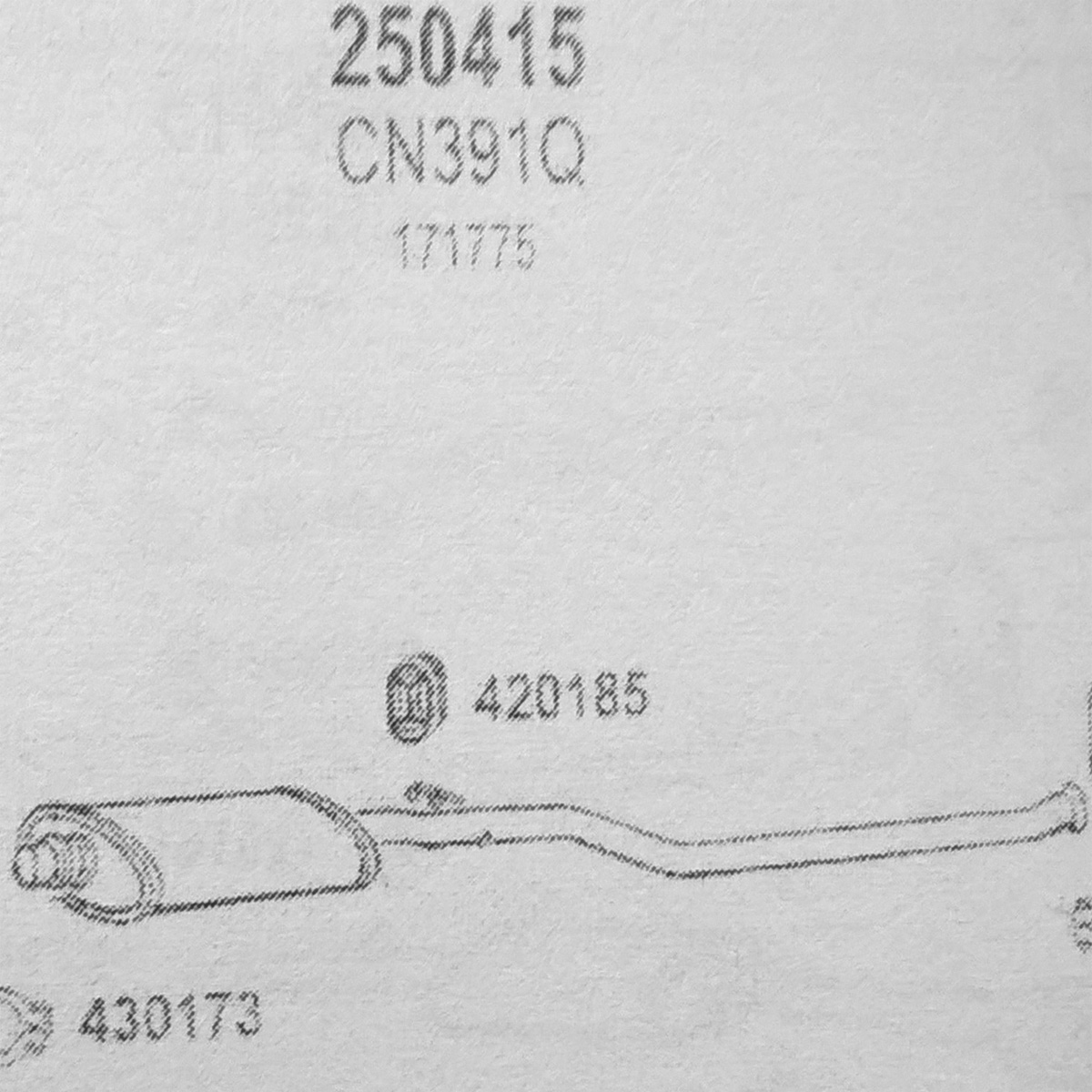 TOBA ESAPAMENT Intermediara CITROEN BERLINGO, Pickup, Multispace, 1,4, 1,4i, 1,8i, 96-