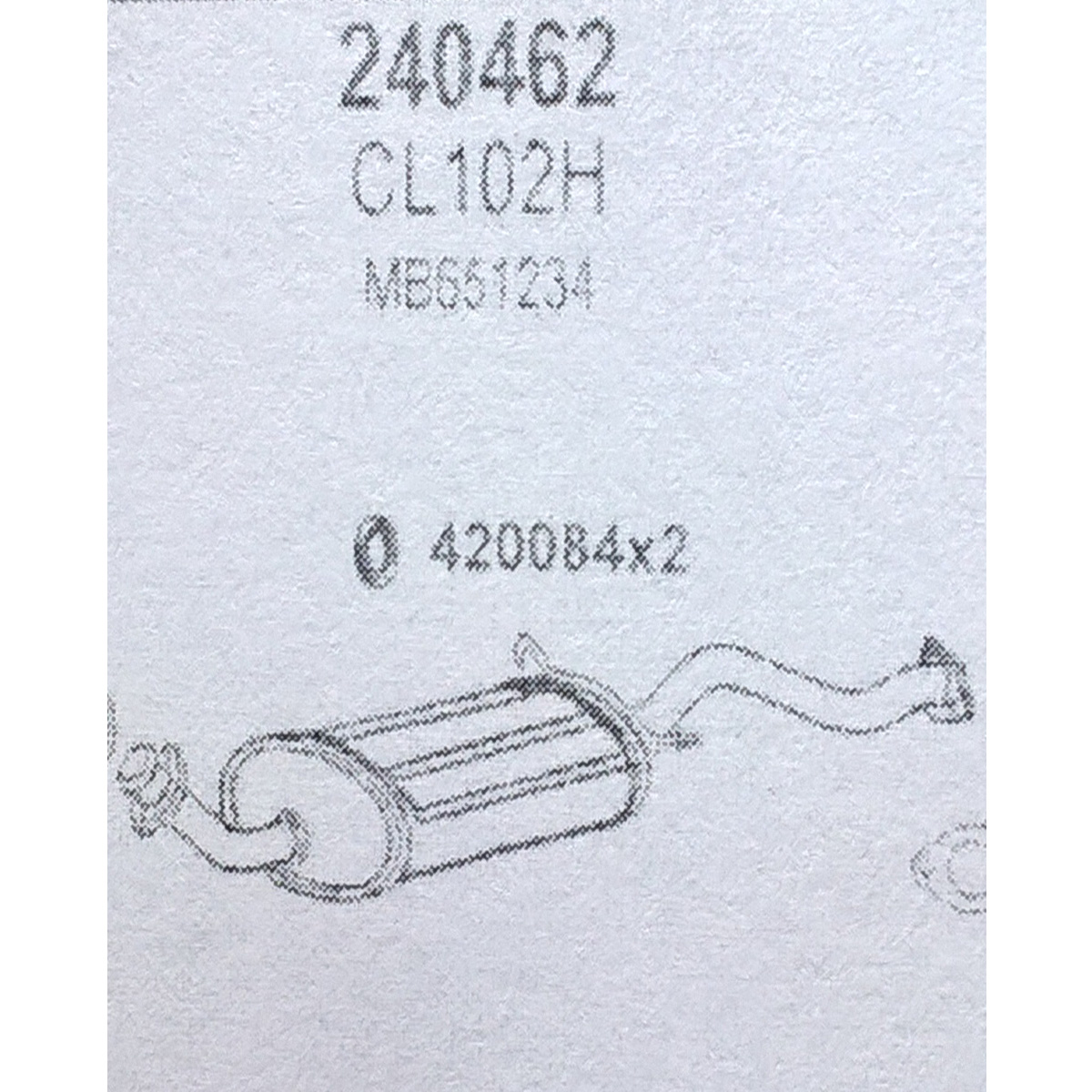 TOBA ESAPAMENT Finala MITSUBISHI PAJERO, Wagon, 3,0i, 88-91