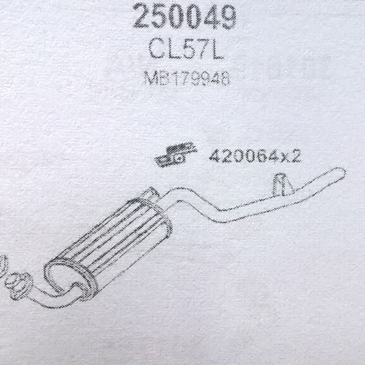 TOBA ESAPAMENT Finala MITSUBISHI PAJERO, 2,6, 4X4, SWB, 82-91