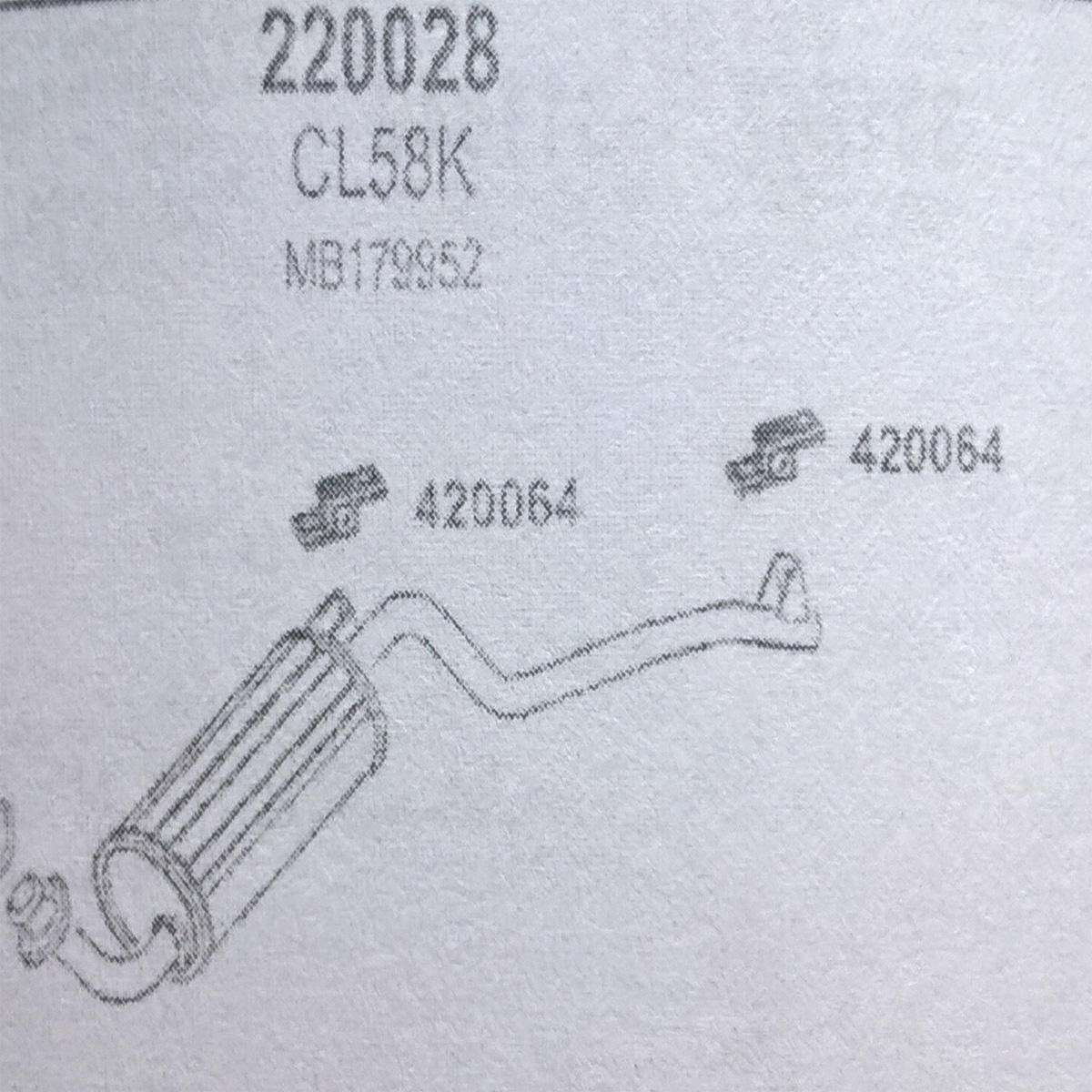TOBA ESAPAMENT Finala MITSUBISHI PAJERO, 2,3 TD, 4X4, SWB, 82-84
