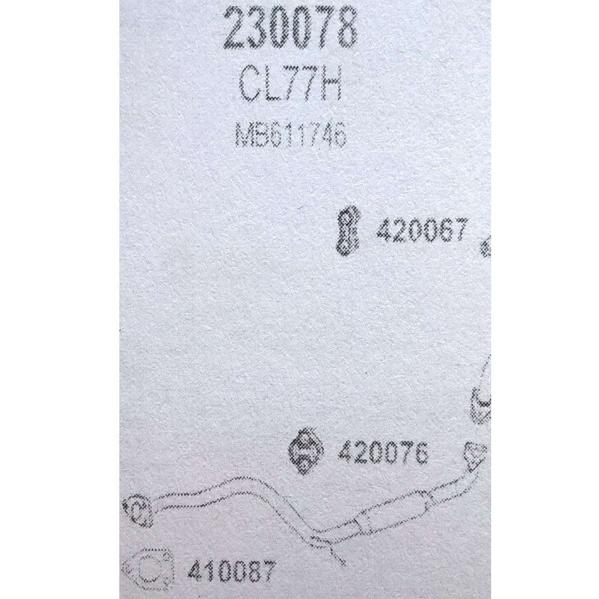 TOBA ESAPAMENT Intermediara MITSUBISHI COLT, 1,3, 1,5, 88-91