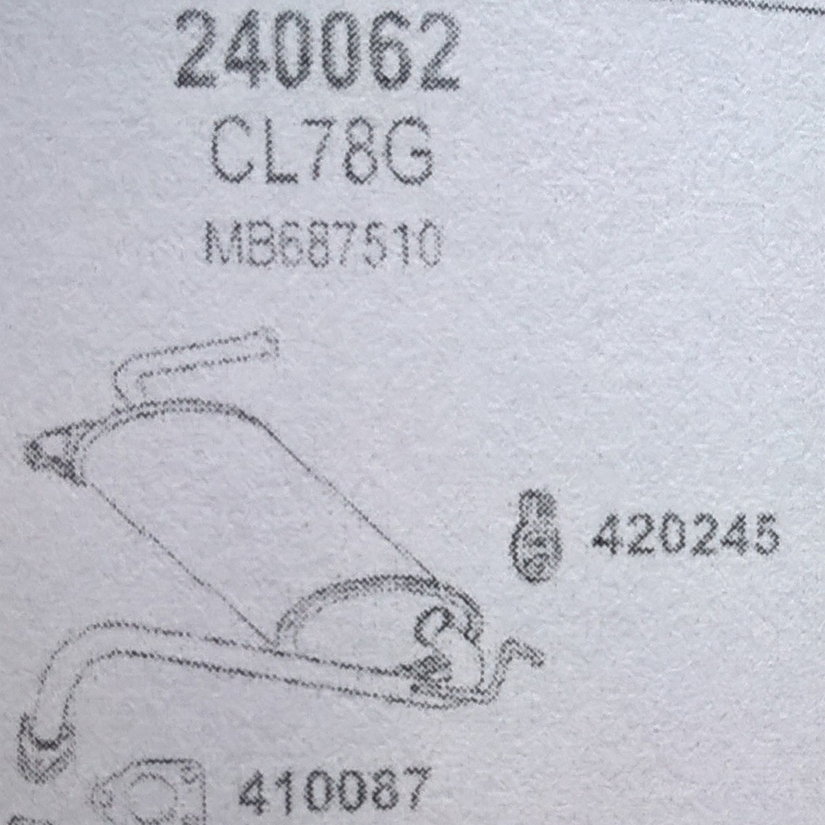 TOBA ESAPAMENT Finala MITSUBISHI COLT, 1,3, 1,5, 88-91