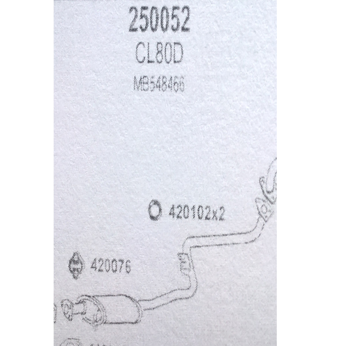 TOBA ESAPAMENT Intermediara MITSUBISHI GALANT, 1,8, 2,0i, 88-92