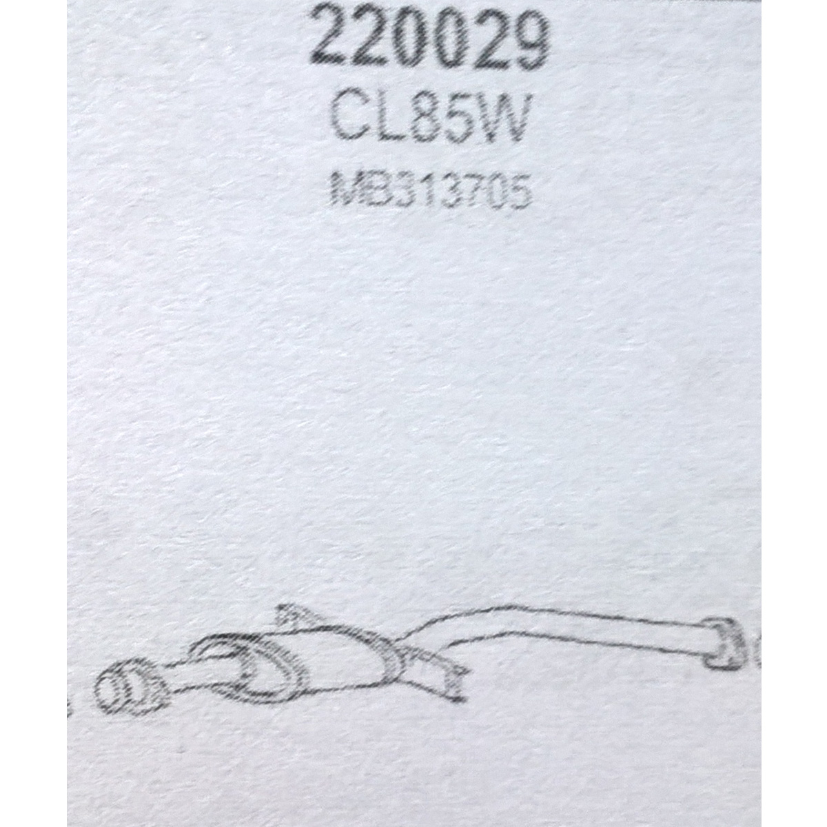 TOBA ESAPAMENT Intermediara MITSUBISHI PAJERO, 2,6, 2,3, 2,5, LWB, 84-88