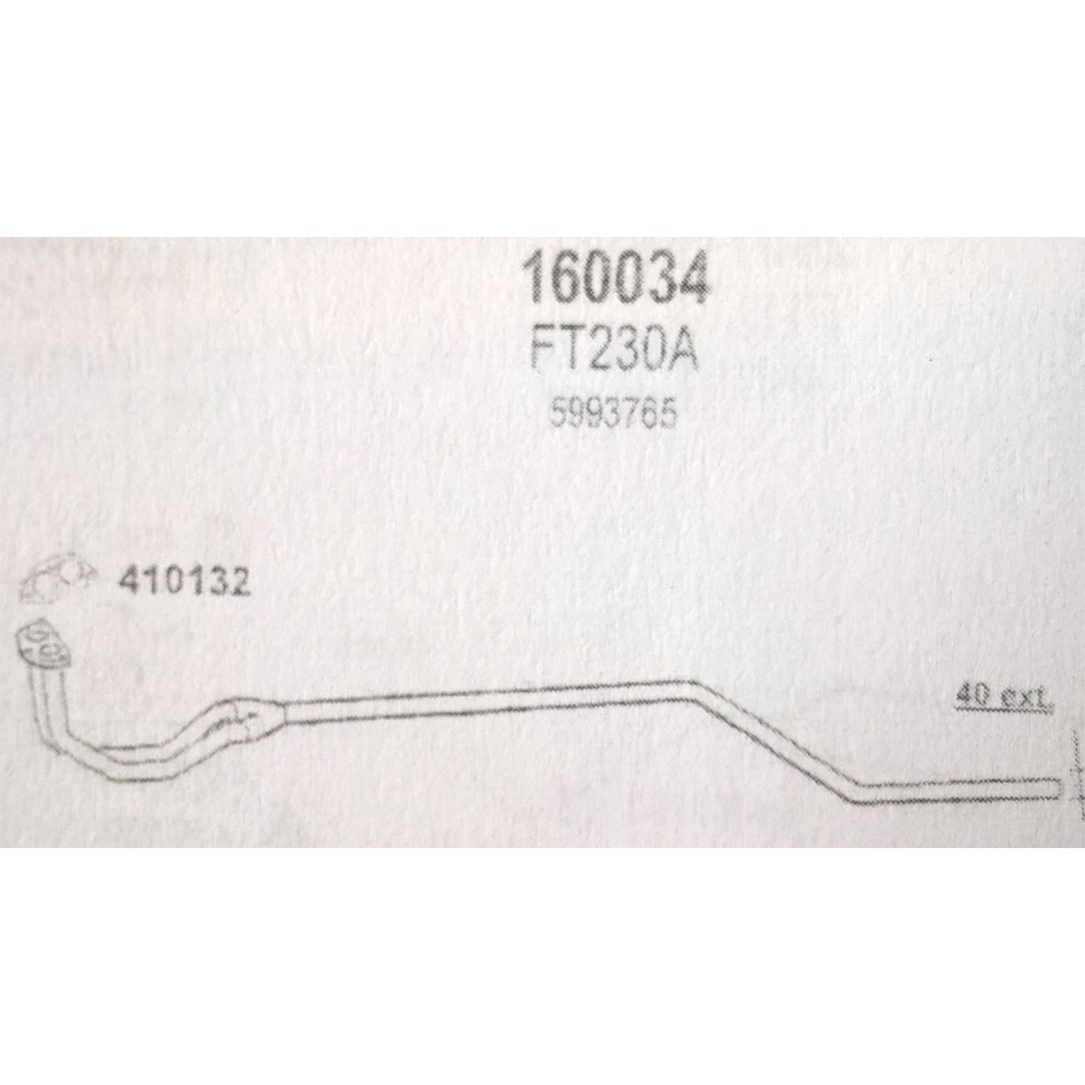 TOBA ESAPAMENT Saxofon FIAT PANDA, 750, 1000, 86-92