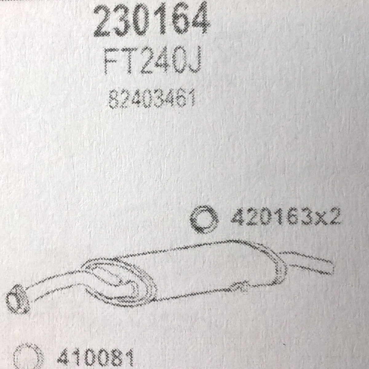 TOBA ESAPAMENT Finala FIAT CROMA, 2,0ie, Kat, 86-91