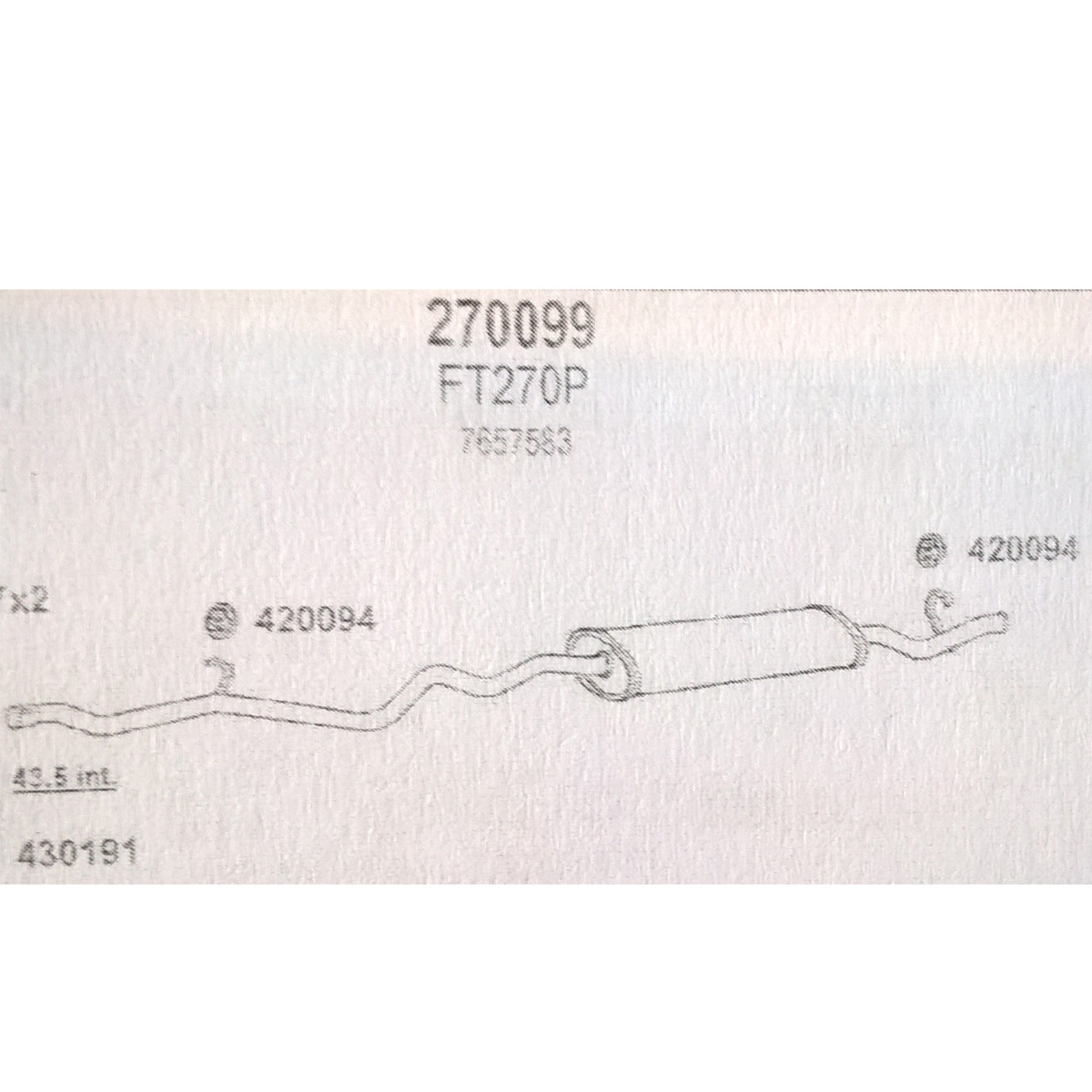 TOBA ESAPAMENT Finala FIAT TEMPRA, 1,4, 1,6, 90-92