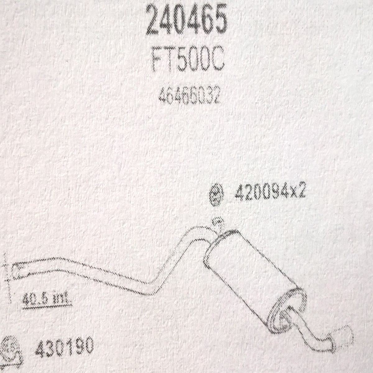 TOBA ESAPAMENT Finala FIAT CINQUECENTO, 1,1i, kat, 94-