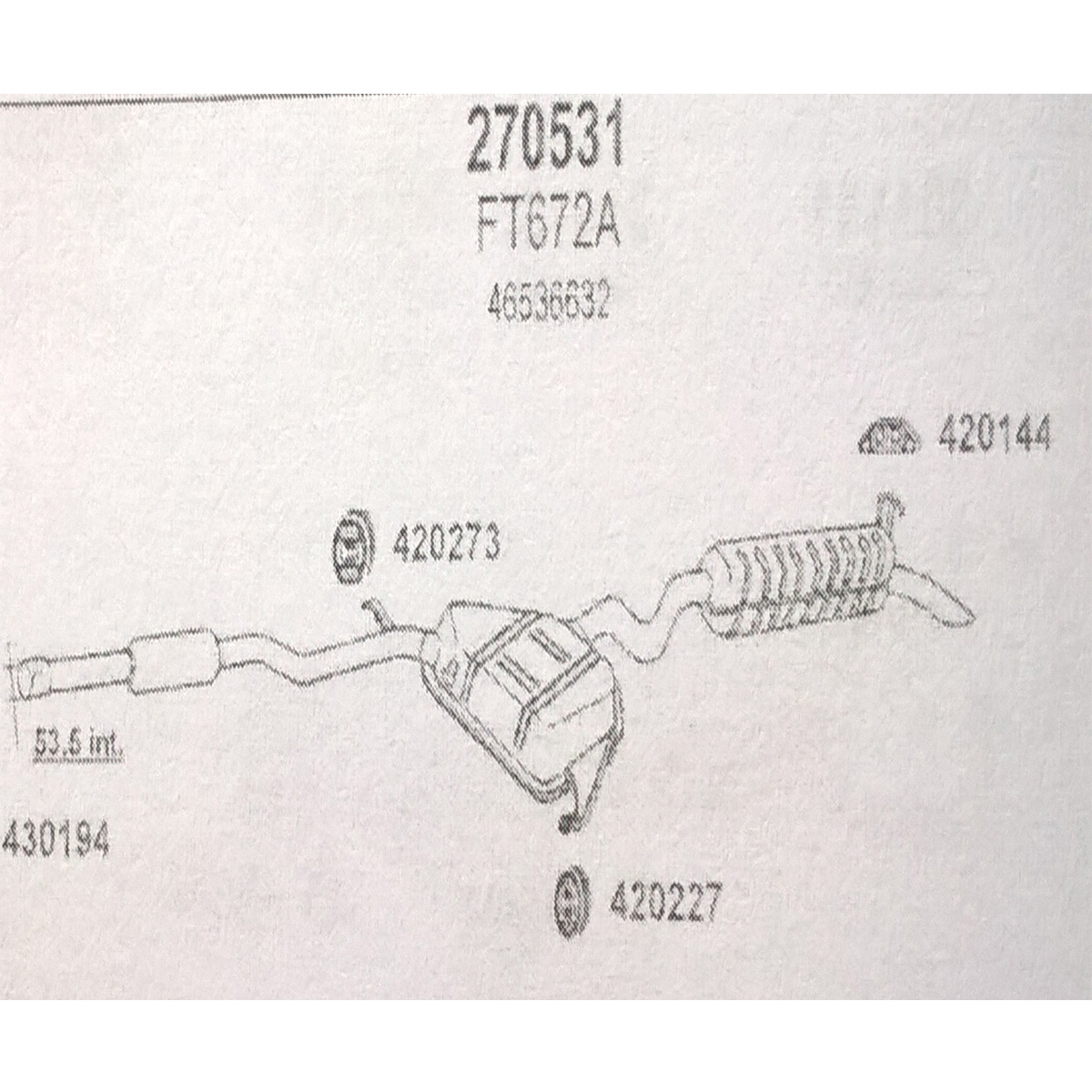 TOBA ESAPAMENT INTERMEDIARA SI FINALA FIAT BRAVA 1.2, KAT , 2000