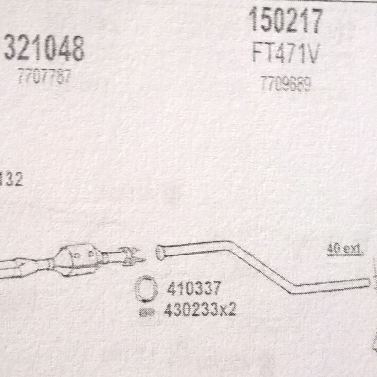 TOBA ESAPAMENT Teava intermediara FIAT PANDA, 1000, kat, 92-